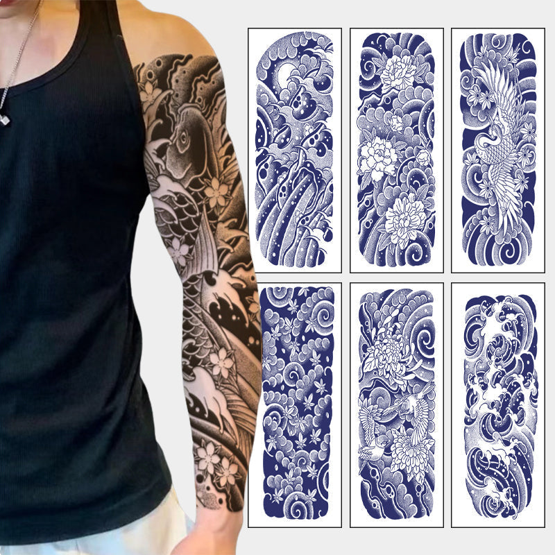 Autocollants de tatouage à base de plantes