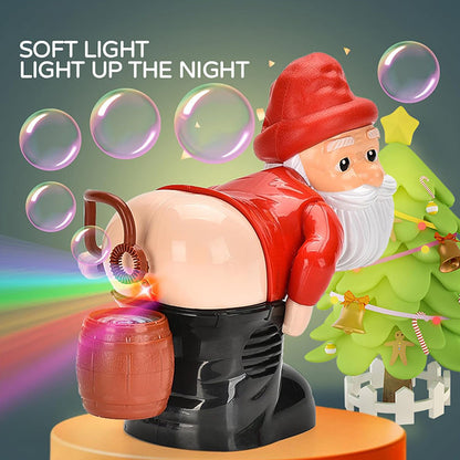 Christmas Sale Funny Santa Bubble Blowing Machine