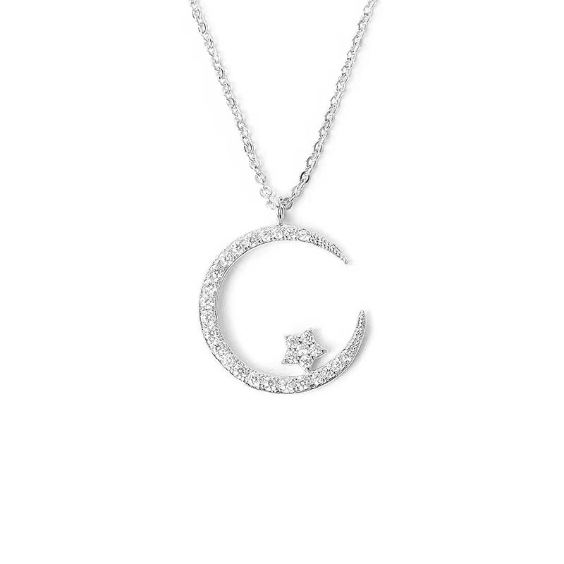 Bright Night: Moon Star Necklace