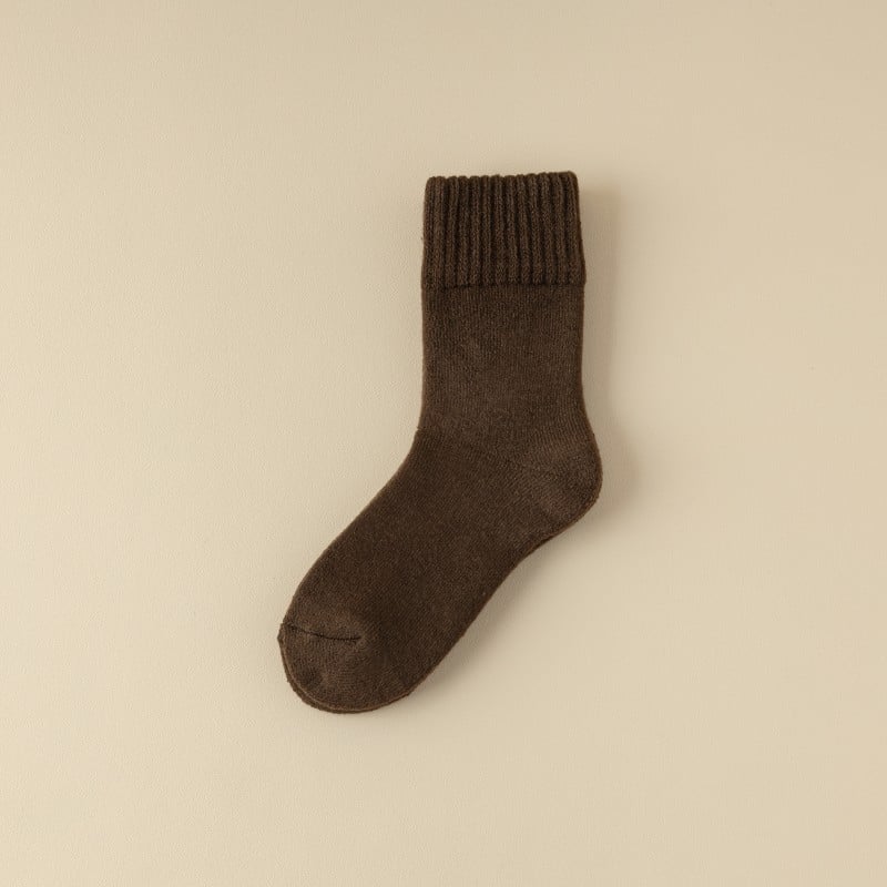 5 Pairs Unisex Solid Mid-calf Socks