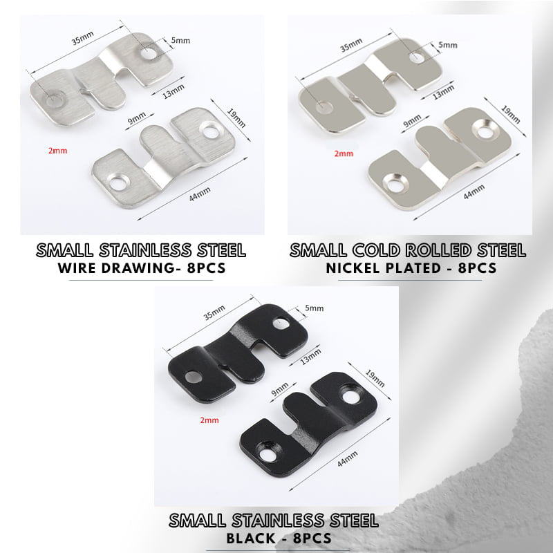 Boucle de suspension à verrouillage en acier inoxydable