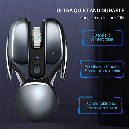 2023 New Hot Sale Wireless Ergonomics Metal Mouse