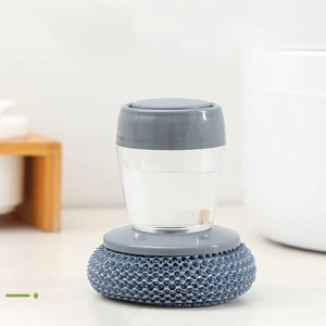 Presse-savon de cuisine avec distributeur et brosse à main
