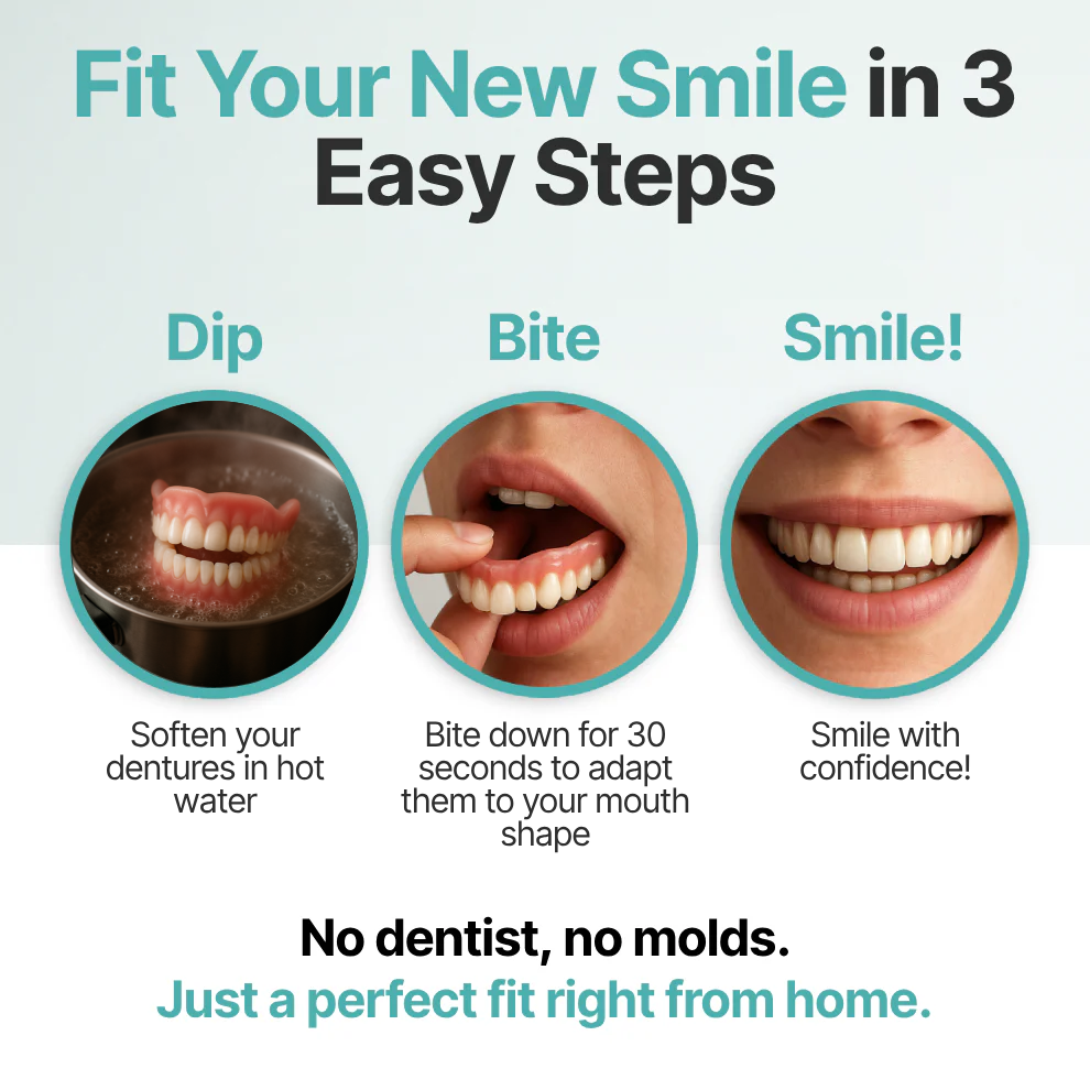 Ends Today: 70% OFF! Ringmiz? Custom-Fit Full Functional DenturesMake you more confident