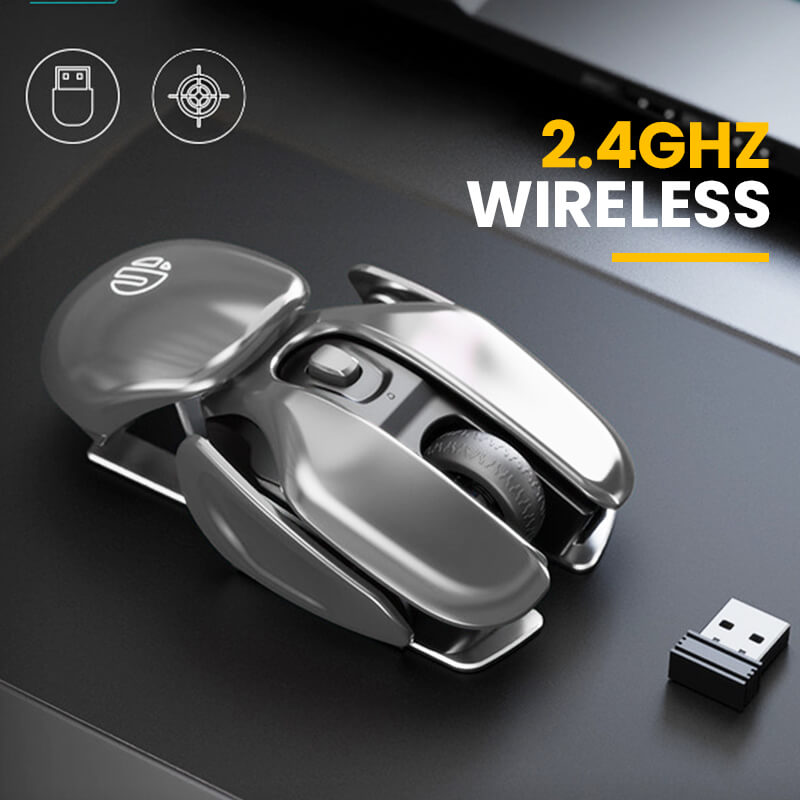 2023 New Hot Sale Wireless Ergonomics Metal Mouse