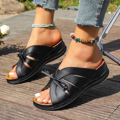 Women's Comfort Bowtie Slide Sandals