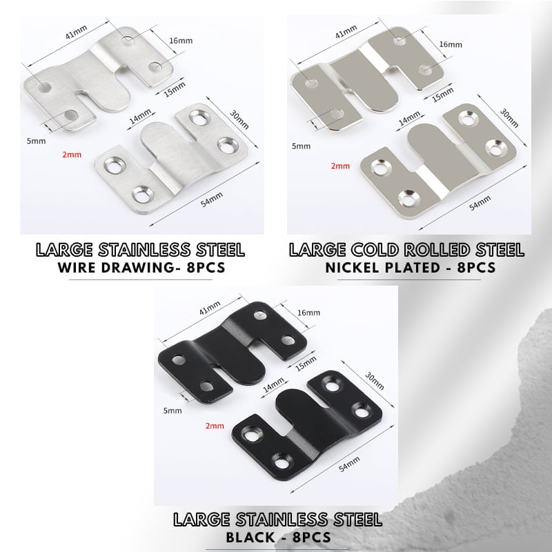 Boucle de suspension à verrouillage en acier inoxydable