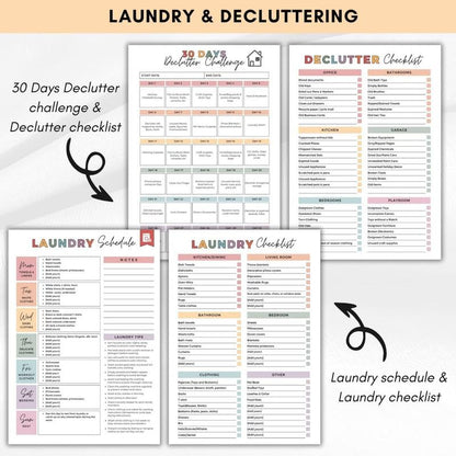 ADHD Cleaning & Organizing Toolkit - Chore Planner