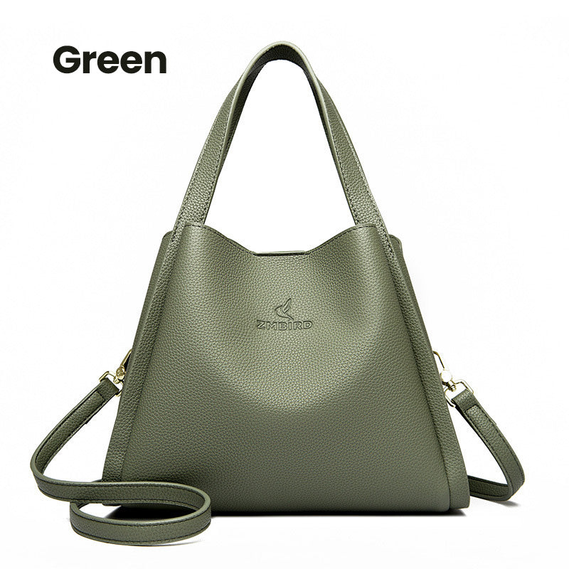 Best Gift for Her - Fashionable Classic Multi-Functional Soft Embossed Leather Bag