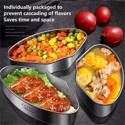 Bacs de cuisson à vapeur festonnés en acier inoxydable