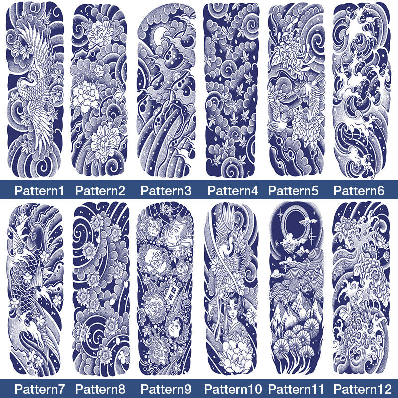 Autocollants de tatouage à base de plantes