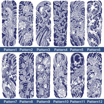 Autocollants de tatouage à base de plantes