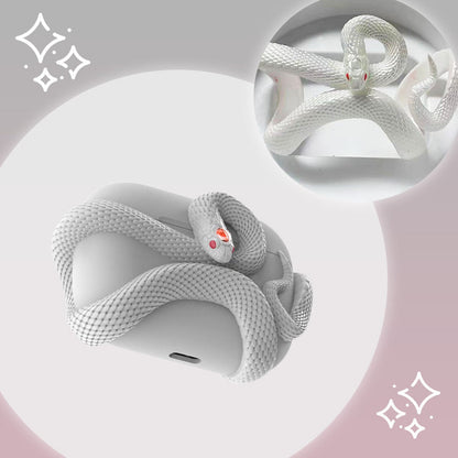 Creative 3D Snake Wireless Earphone Protective Case
