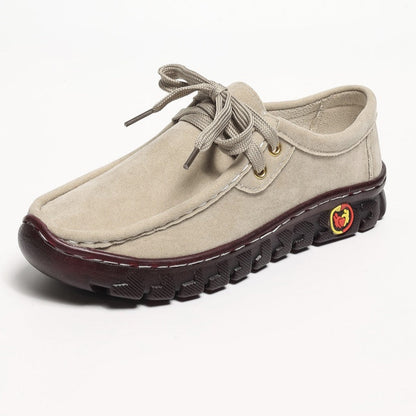 Women's Low Top Lace-up Stitching Flat Shoes 24-hour delivery from the US