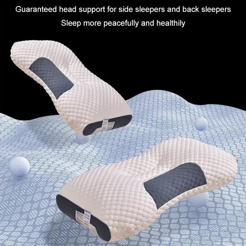2025 Antibacterial Neck Support Sleep-Aid Massage Pillow