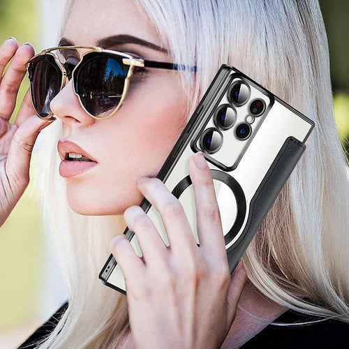 2024 New Leather Textured Flip Phone Case For Samsung