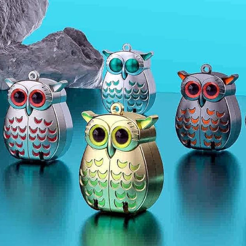 Mini pince à linge pliable en acier inoxydable en forme de hibou