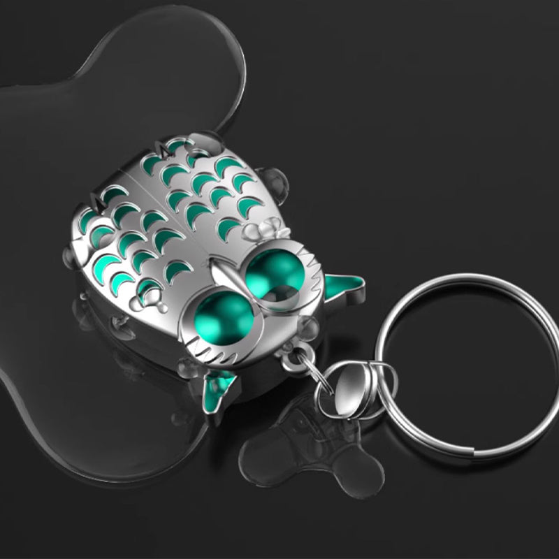 Mini pince à linge pliable en acier inoxydable en forme de hibou