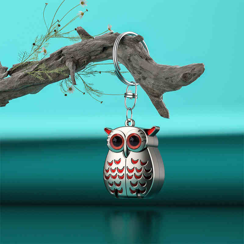 Mini pince à linge pliable en acier inoxydable en forme de hibou