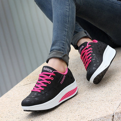 Women's Casual Fashion Breathable Thick Sole Sneakers