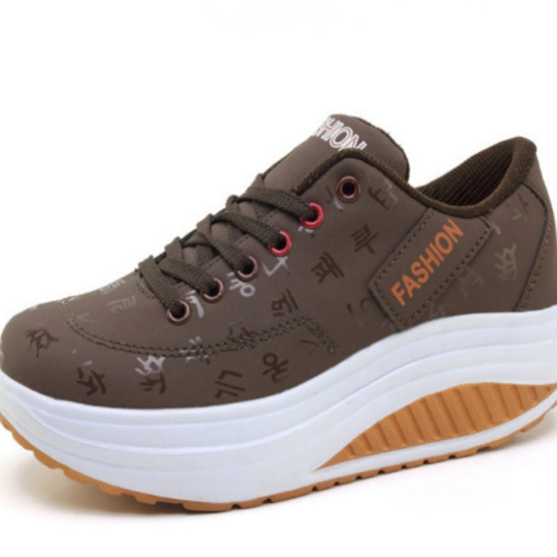Women's Casual Fashion Breathable Thick Sole Sneakers