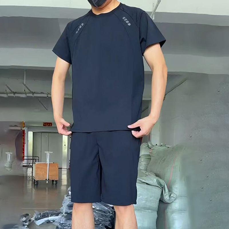 Men's Light Casual T-Shirt Shorts 2-Piece Set