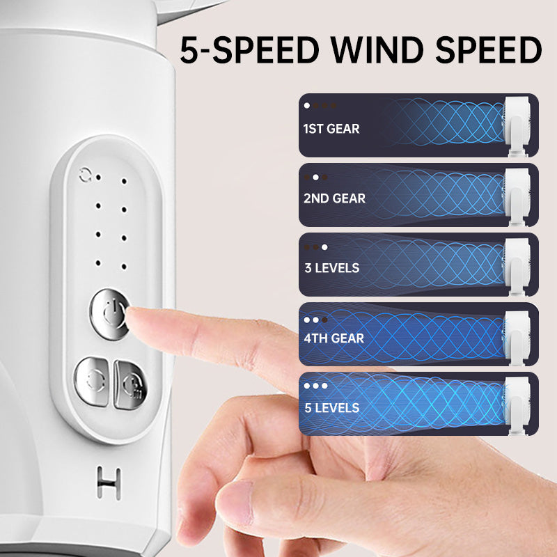 USB-Powered Silent Energy-Saving Airflow Floor Fan