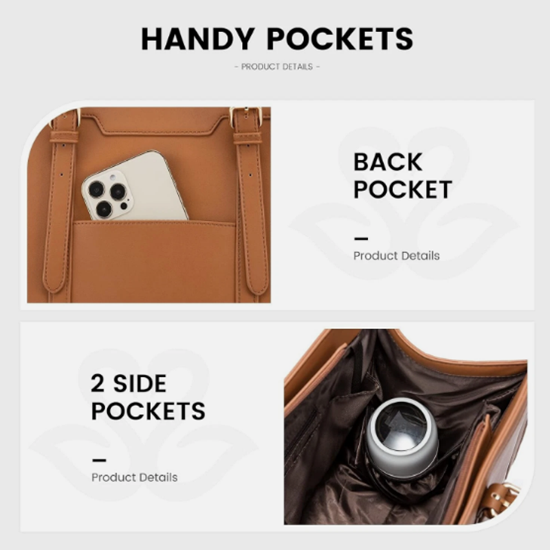 Sac fourre-tout élégant de grande capacité