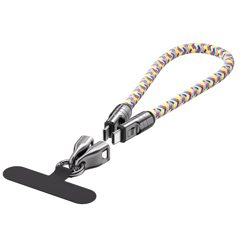 2 IN 1 Cell Phone Lanyard Fast Charging Data Cable